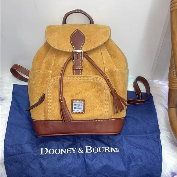 Dooney & Bourke Medium Nubuck Drawstring Backpack - Picture 1 of 16